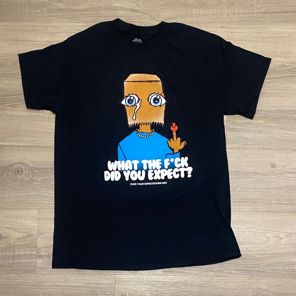 Others Follow Black Tee with Bold Graphic